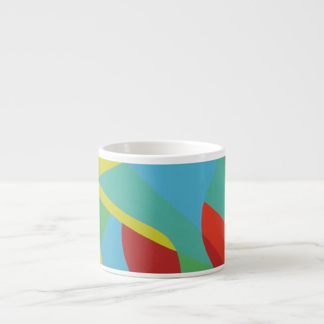 Tropical Bold Shapes Espresso Mug (Devant)