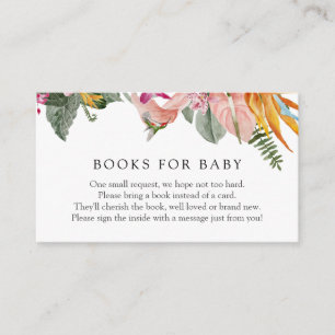 Tropical Books for Baby Enclosure