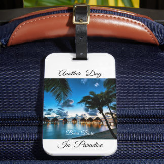 Tropical Bora Bora Luggage Tag