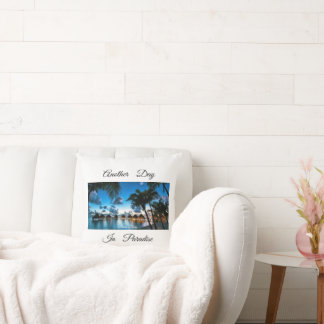 Tropical Bora Bora Throw Pillow