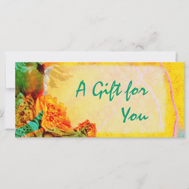 Tropical Borders Gift Certificate template (Front)