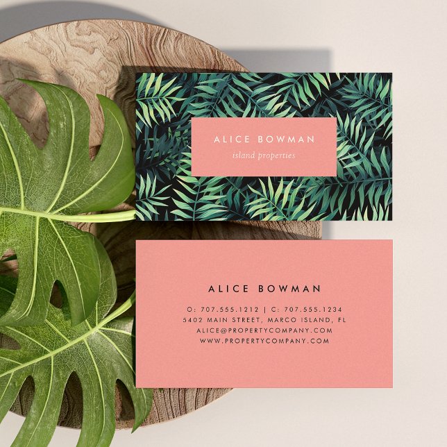 Tropical Botanical Business Card (Creator Uploaded)