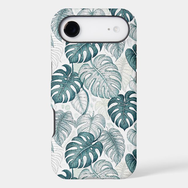 Tropical Botanical Green Monsteras (Back)