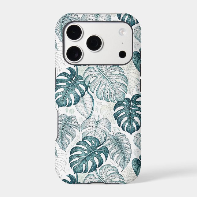 Tropical Botanical Green Monsteras (Back)
