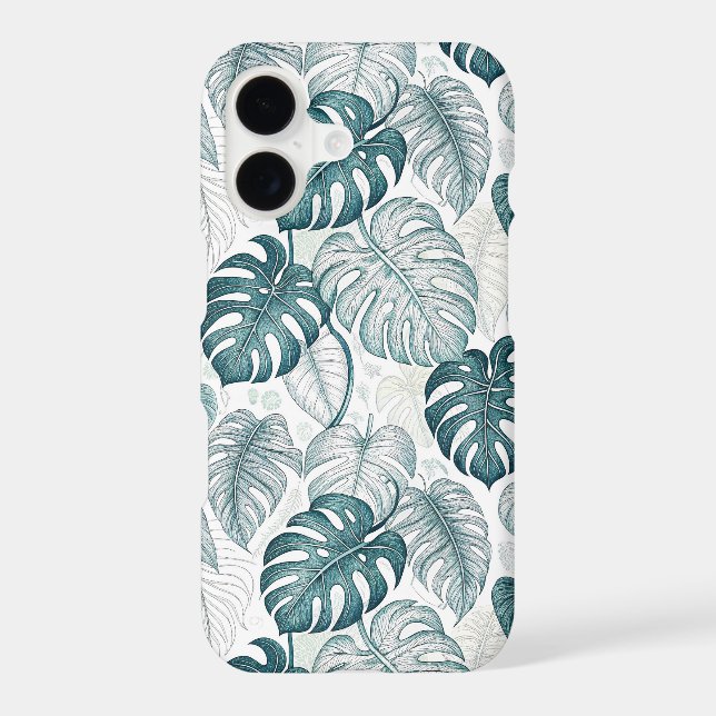 Tropical Botanical Green Monsteras (Back)