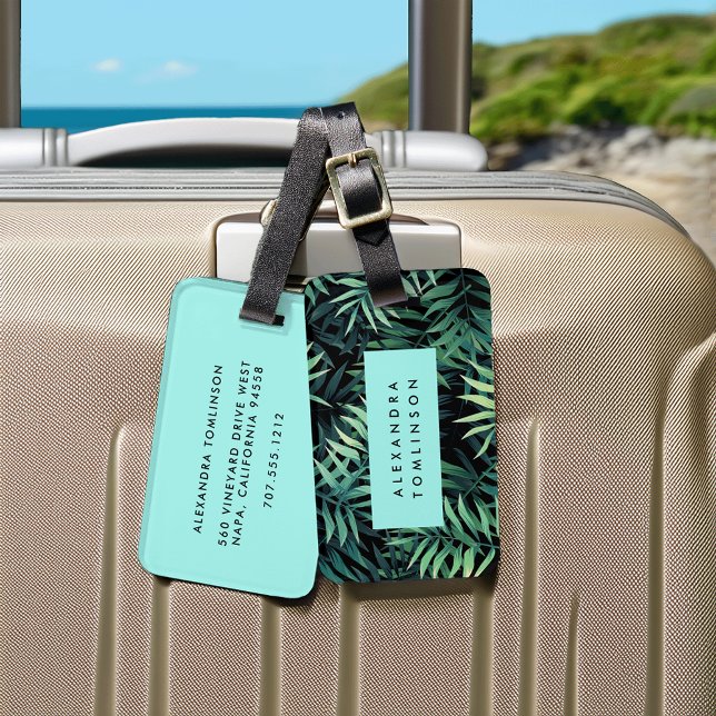 Tropical Botanical Luggage Tag (Creator Uploaded)