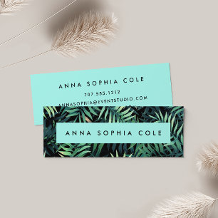 Tropical Botanical Mini Business Card
