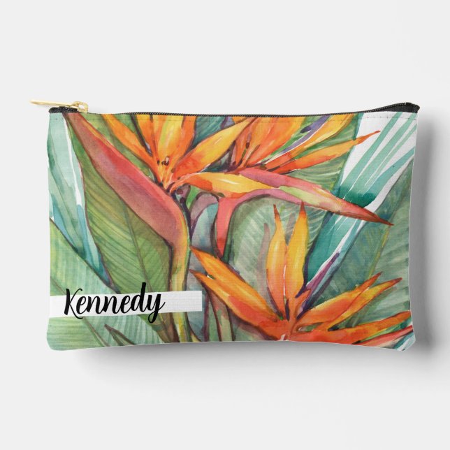 Tropical Botanical Paradise II Accessory Pouch (Front)