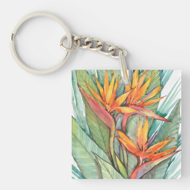 Tropical Botanical Paradise II Keychain (Front)