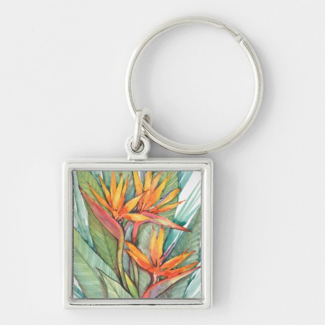 Tropical Botanical Paradise II Keychain (Front)
