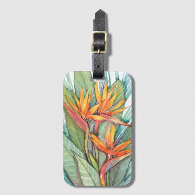 Tropical Botanical Paradise II Luggage Tag (Front Vertical)