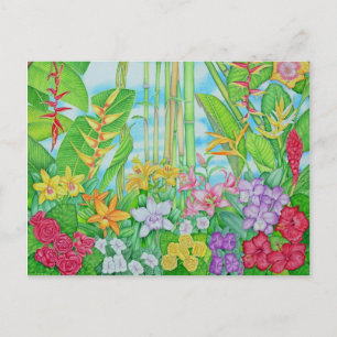 Tropical Botanical Postcard