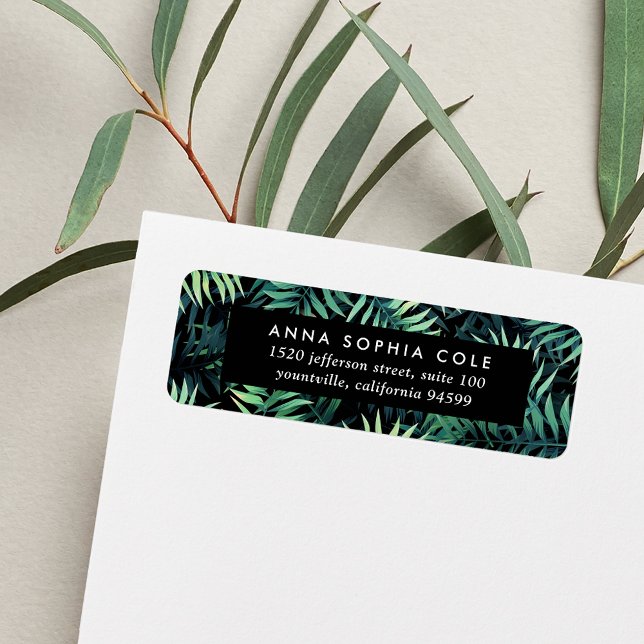 Tropical Botanical Return Address (Creator Uploaded)
