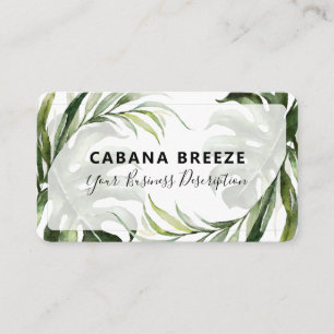 Tropical Botanical White Soap And Bath Business Card