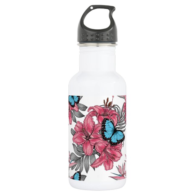 Tropical bouquet 532 ml water bottle (Front)