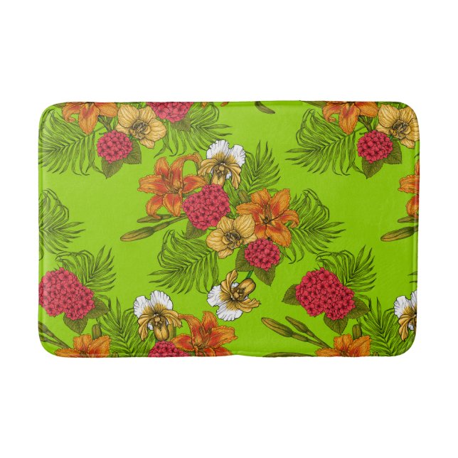 Tropical bouquet bath mat (Front)