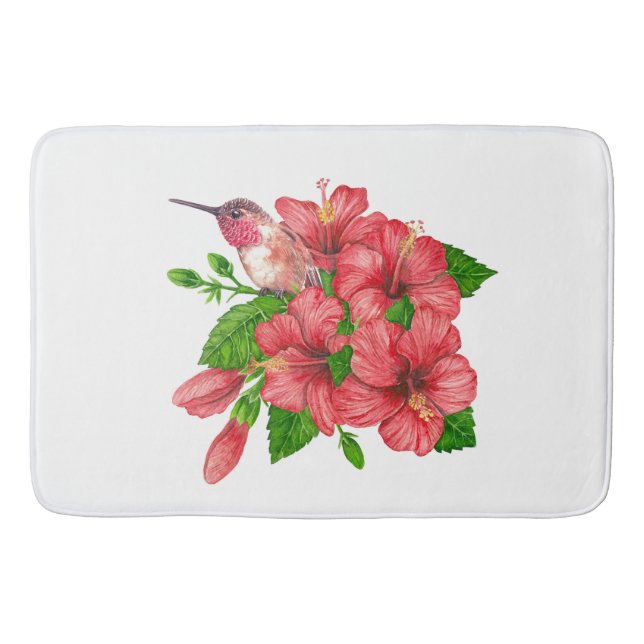 Tropical bouquet bath mat (Front)