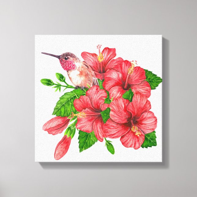 Tropical bouquet canvas print (Front)