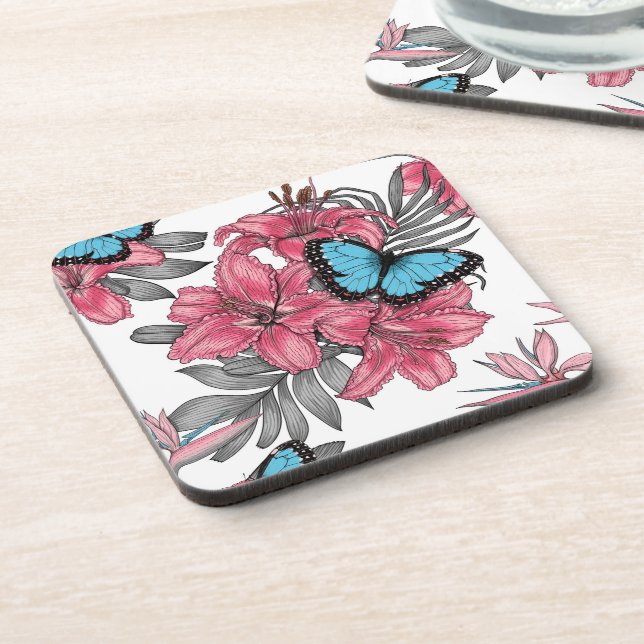 Tropical bouquet coaster (Left Side)