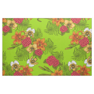 Tropical bouquet fabric