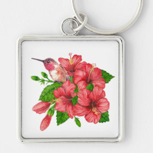 Tropical bouquet keychain