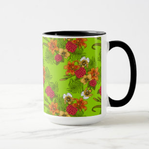 Tropical bouquet mug