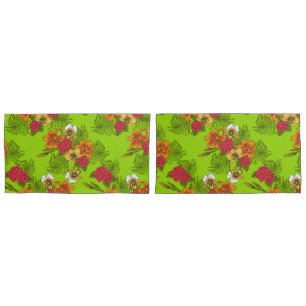 Tropical bouquet pillowcase