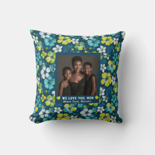 Tropical Bouquet Step Mom Mother Mama Couch Throw Pillow