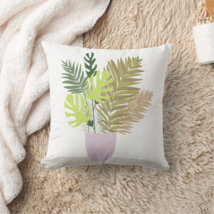 Tropical bouquet. throw pillow