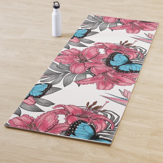 Tropical bouquet yoga mat (In Situ)
