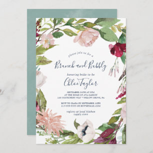 Tropical Breeze Brunch and Bubbly Invitation