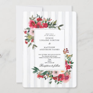 Tropical Breeze Coloured Wedding Invitation
