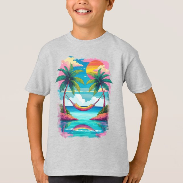 Tropical Breeze Escape T-Shirt (Front)