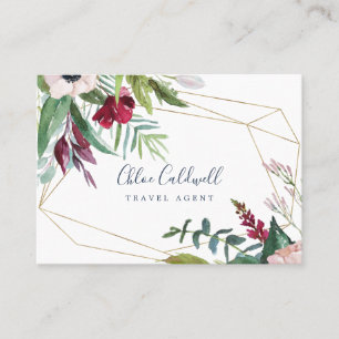 Tropical Breeze Geometric Business Card