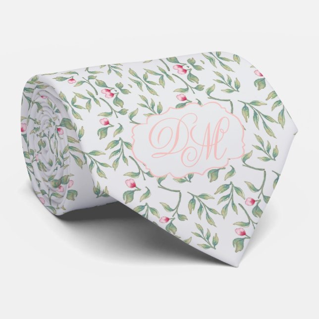 Tropical Breeze & Gossamer Pink colour Neck Tie (Rolled)
