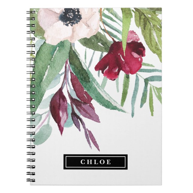 Tropical Breeze Personalized Spiral Notebook (Front)