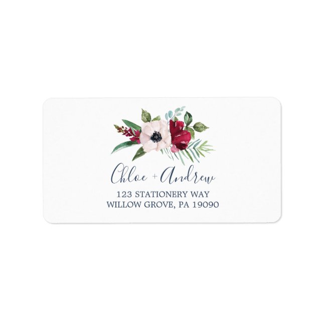 Tropical Breeze RSVP Address Labels (Front)