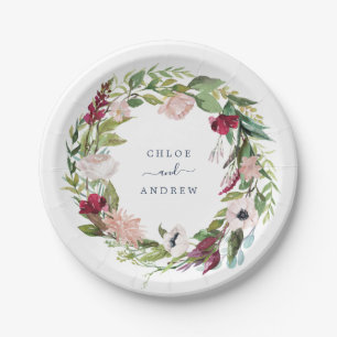 Tropical Breeze Wedding Paper Plate