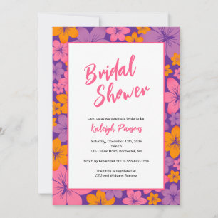 Tropical Bridal Shower Invitation
