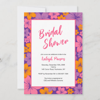Tropical Bridal Shower Invitation