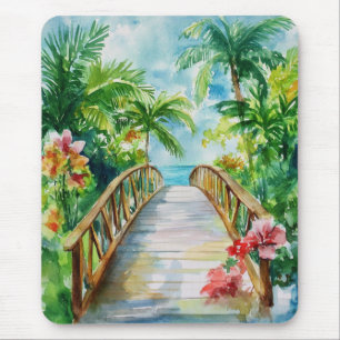 Tropical Bridge Mouse Pad