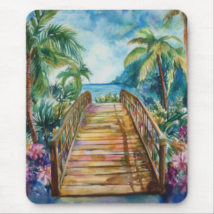 Tropical Bridge Mouse Pad