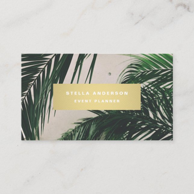 Tropical Business Card (Front)