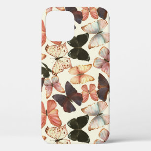 Tropical Butterflies: Watercolor Seamless Pattern. iPhone 12 Case