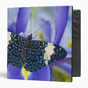 Tropical Butterfly Purple Iris Binder