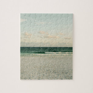 Tropical California Sandy Beach, Ocean & Waves Jigsaw Puzzle