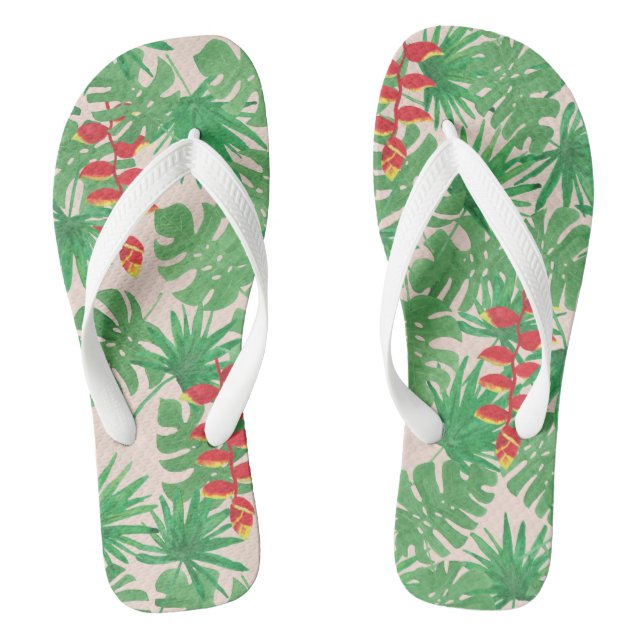 Tropical Canopy Flip Flops (Footbed)