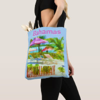 Tropical Caribbean Island Beach Scene - Painterly