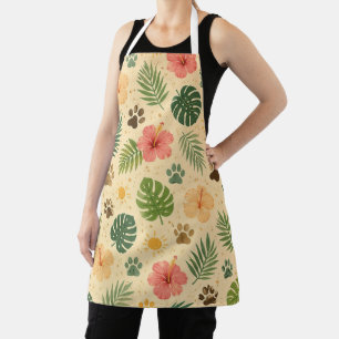 Tropical Cat Lover Apron