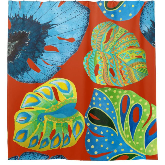 Tropical Chic: Seamless Leafy Pattern. (Front)